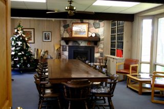 Sullivan Room with large table and 14 chairs set up